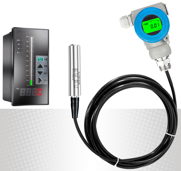 遠(yuǎn)傳投入式液位計搭配積算儀圖